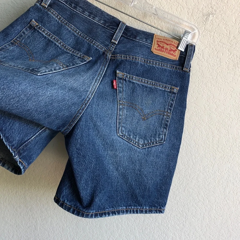 Levi’s 94 Baggy Shorts Jean Denim Dark Wash 25 100% Cotton